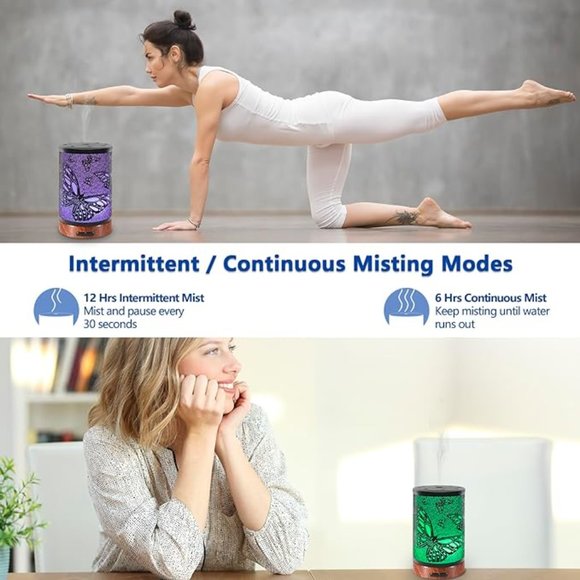 Butterfly LED Essential Oil Diffuser - Picture 3 of 6